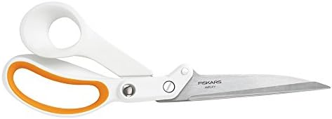 Fiskars 10 Инчен Засилување Мешани Медиуми Ножици, 10-Инчен, Бела, Модел:171020-1001