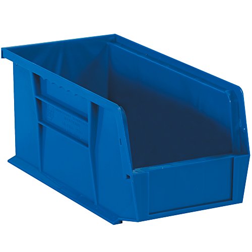 Кутии Брз BFBINP1889B Пластични Магацинот &засилувач; Висат Кутии За Отпадоци, 18 x 8 1/4 x 9, Сина