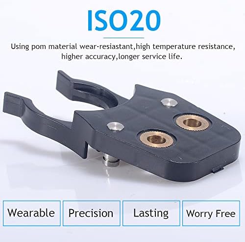 HOZLY ISO20 Држач За Алат Стегач Железо+ABS Пламен Доказ Гумени Канџи Пакет од 10 За Цпу Струг Машина