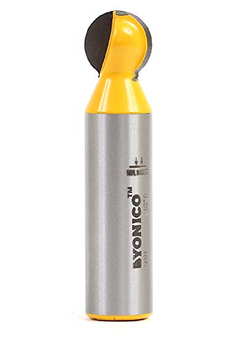 Yonico Groove Ball End Router Bit 1/2-инчен дијаметар 1/2-инчен Shank 14071