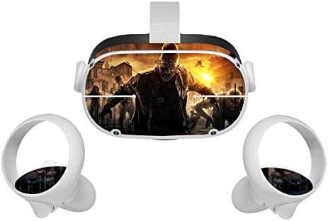 Видео игра со снимање зомби, окулус потрага 2 кожа VR 2 кожни слушалки и контролори налепници заштитни додатоци за декларирање
