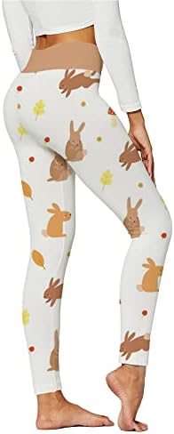Жени Велигденски зајачки Печатени панталони за жени трендовски Хеланки Тренинг Со Висок Струк Трчање Спортски Хулахопки Подигнување