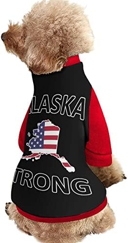 Смешноста Алјаска силна печатена маичка за домашно милениче со џемпери за пулвер пулвер за кучиња мачка со дизајн