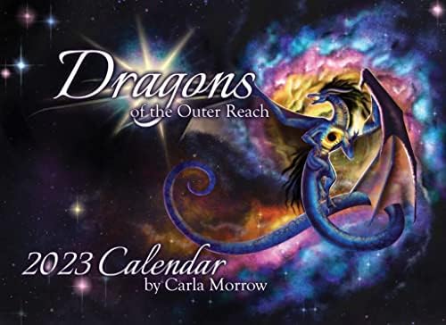 Змеј Од Карла Мороу Календар 2023 Месечни Календари За Закачување Ѕидови Надворешен Дострел Фантастичен Уметник Цртање Голем Планер