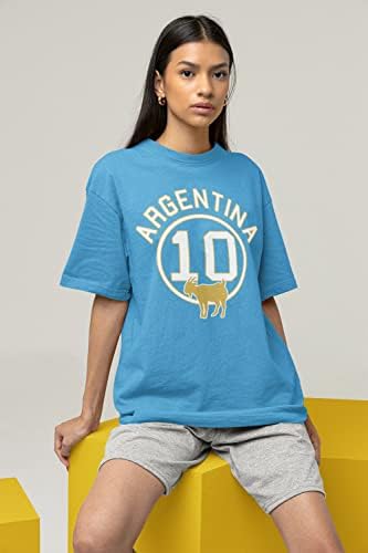 Аргентина Футбол Коза 10 Светски МВП кошула Jerseyерси Гроздобер ретро фудбалски класичен унисекс возрасен и младински фит Божиќ