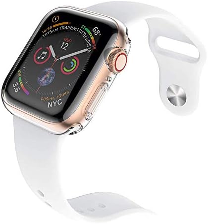 [2 пакет] Poowear Case за Apple Watch Series 5 / Series 4 Ecter Заштитник на екранот 40мм - секаде околу заштитниот случај HD Clear
