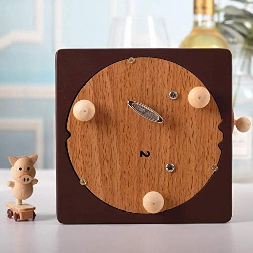 N/A дрвена музичка кутија, Clockwork Drive Christmas Rotation Musical Box, Present for Lубовници пријатели и деца-ја плете песната