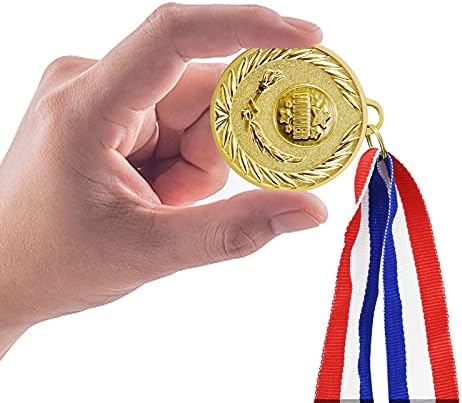 Абаокаи 12 Парчиња Злато Награда Медали - Добитник Медали Златни Награди За Спорт, Натпревари, Партија, Правопис Пчели, Олимписки Стил,