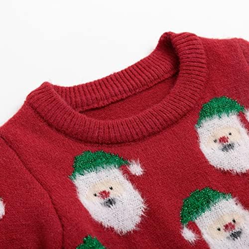 Simplee Kids грда Божиќна џемпер семејство што одговара на облеките за празник плетен пуловер