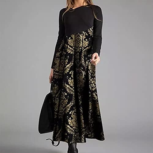 Nokmopo фустани за жени 2022 година есенски и зимски обични тенок тенок долги ракави со цврста боја во волнена ткаенина фустан