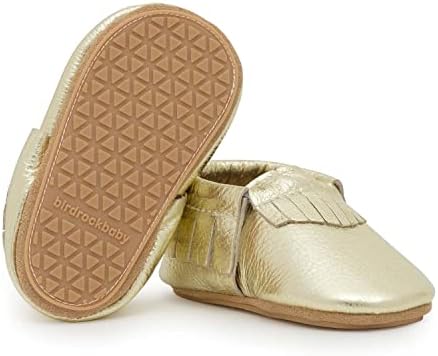 Birdrock Baby Hard Sole Moccasins - Оригинални кожни чевли за момчиња и девојчиња