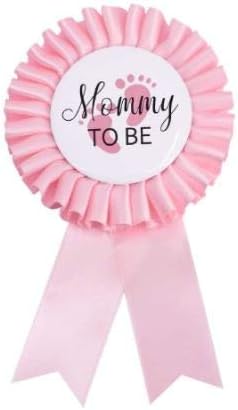 Мамо да биде Тинплат Значка Игла-Мајка да Биде Бебе Туш Копче Нова Мајка Подароци Родот Открива Партија Бебе Девојка Розова Розета Копче