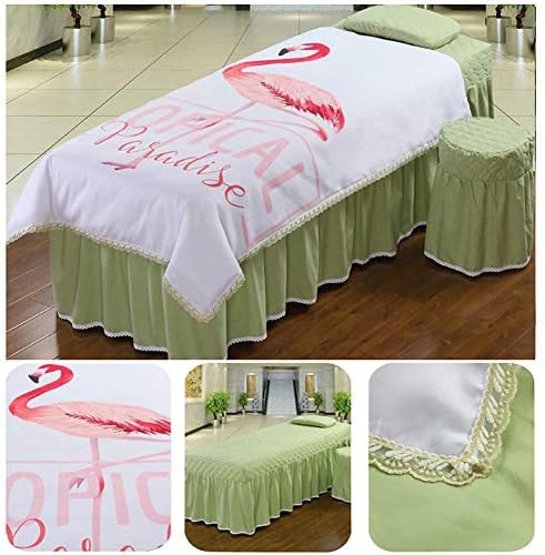 Постави за маса за масажа на Zhuan Premium Massage со кревети за масажа за одмор на лице, со здолниште перница, чипка салон за убавина