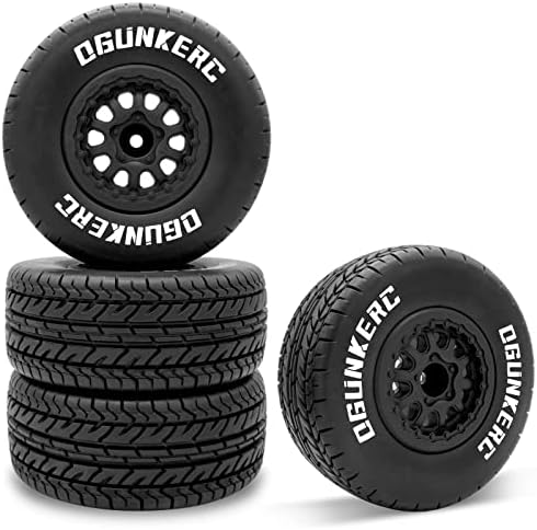 OGRC 4PCS 12 mm хексадецимални гуми пластични тркала со пластични тркала со пена вметнува гумени гуми за 1/10 гуми за Traxxas Slash Redcat Axial