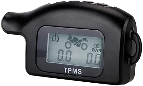 XJJZS моторцикл TPMS LCD дисплеј моторна гума за мониторинг на алармот на алармната системска температура на гумата со 2 надворешни сензори