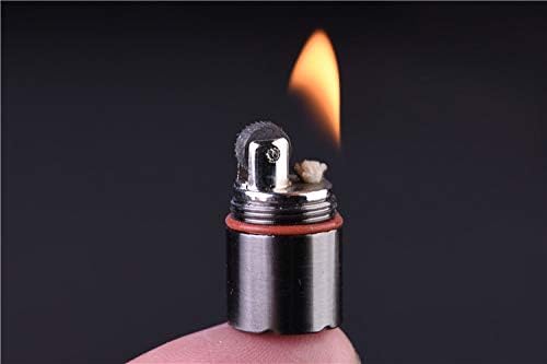 КИМЕИ Најмалата Запалка За Керозин во Светот! Висина 2,5 см/ € 1,3 см Капсула Полесни Преносни Метални Минијатурни Едц Опрема Водоотпорен