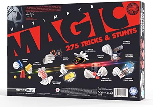 Магијата на Марвин - 275 Крајни магични трикови - магичен сет - Детски играчки за роденден и Божиќни подароци - Вклучени се 275 магични