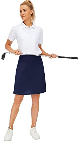 Асфиксиадо Скорс здолништа за жени со џебови Голф тенис СКОРТ Атлетски здолниште со високи половини, обичен облечен облечен