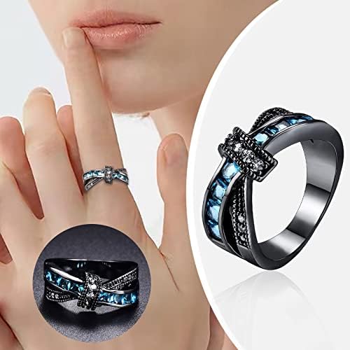 Гроздобер дијамантски прстен накит предлог за роденден прстени за прсти на прсти за невестински ангажман, прстен гроздобер исклучителен