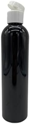 8 мл црна космо пластични шишиња -12 пакет со празно шише за полнење - БПА бесплатно - есенцијални масла - ароматерапија | Бело превртување на