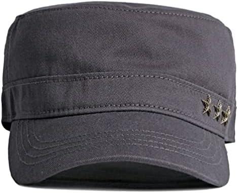 2 Пакувајте ги машкиот памук воен капа на питомци Капчиња Гроздобер рамен врв капа