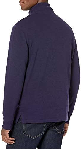 Essentials Men's Qualer-zip џемпер од француски ребра