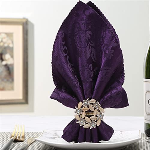 Xjjzs салфетка тока 10 парчиња салфетка прстен крпа свадбената забава декорација западна маса декорација на салфетка крпа крпа крпа