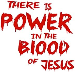 Моќ Крв Исус Христос Господ БОГ Библијата Камион Автомобил Прозорец Винил Налепница Налепница 6