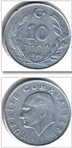 Европската Турција 500,000 Милји На Монети 2002 Издание Странски Монети Подарок Колекција 10 Лирадеј Монета Година Случаен Странски Монети