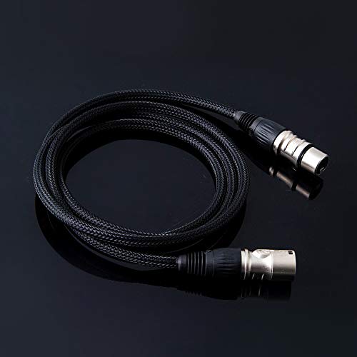 Jorzor XLR кабел 3ft XLR машки до XLR Femaleенски избалансиран 3 пински XLR микрофон кабел
