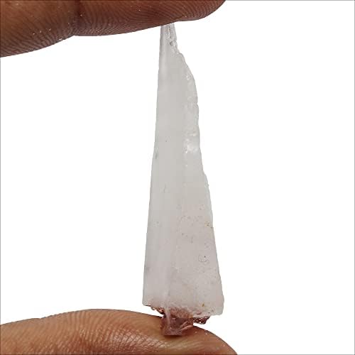 GemHub Природно грубо сурово чисто бело кварц 49 Ct. Камен за трескање, кабини, заздравување на кристал, декор