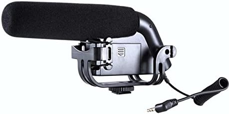 Movo VXR4000-PRO Shotgun Video Condenser микрофон за видео камери DSLR со монтажа на суспензија, филтер со висок премин со 2 чекори и контроли