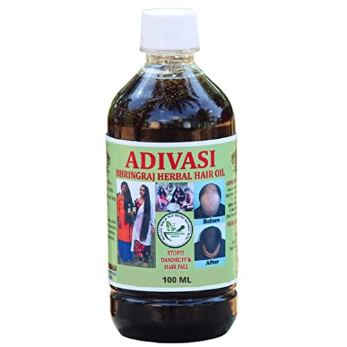 BlueQueen Adivasi билни раст на косата нафта природни ајурведски билни масло контрола на косата пад анти првут ослободување од стрес поделби