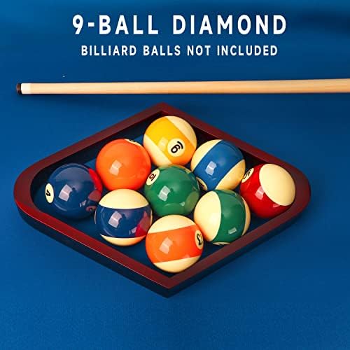 GSE цврсто дрво билијард триаголник со 8 топка / лавици со топчести базени со дијаманти за 2-1 / 4 топки во базен