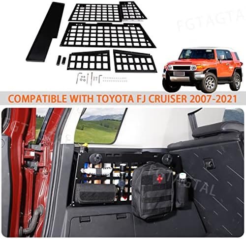 Fit for Toyota FJ Cruiser 2007-2021 држач за складирање на багажникот, организатор на лево складирање, алуминиумска легура мултифункционално