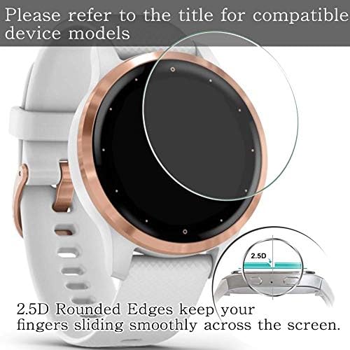 [3 пакет] Puccy Tempered Glass Ection заштитник компатибилен со MACE Watch 017764 Филмски заштитници против меурчиња за гребење бесплатно за паметен часовник