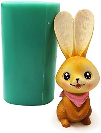 3Д Велигден зајаче зајаче силиконски калап глинен сапун епоксиден мувла торта чоколадо декор Децата велигденски подарок