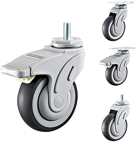 Kenid Mute Universal Plastic Caster Wheel Mute не-лизгачки отпорен на абење 1 парчиња