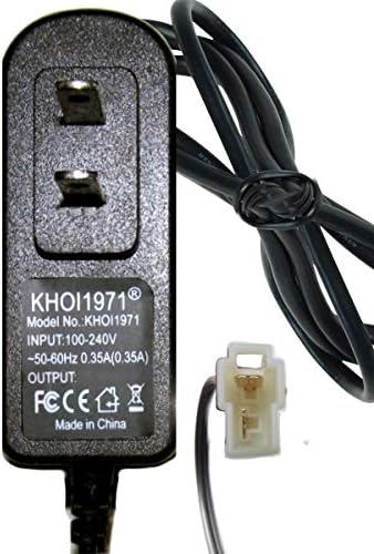 KHOI1971 Wallиден полнач AC адаптер компатибилен со национални производи Kid Motorz ​​Xtreme Quad Ride на 0670 0671 0672 6V-Volt Battery
