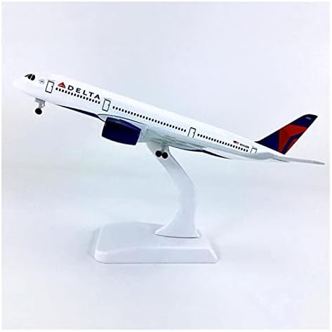 Модели на авиони 20 см погодни за Air American Delta Airways Airbus A350 легура метал умираат леани авиони модел пластичен авион комплет