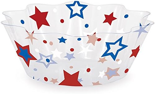 Креативно претворање на патриотски starsвезди пластични чинии за сервирање