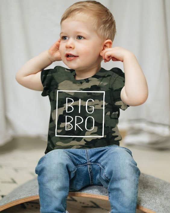 КОШУЛА На Големиот Брат МНЛБАБИ Мало Бебе Момче Промовирано Во Објава На Големиот Брат Маица Облека За Кратки Ракави За Новороденчиња