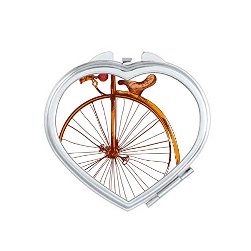 Старомоден велосипед со висока тркала во Велика Британија Огледало за патување Преносен рачен џеб шминка