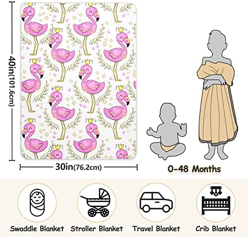 Цртано цртано цртано памучно ќебе за новороденчиња, примање ќебе, лесен меко висино ќебе за креветчето, шетач, расадник ќебиња, 30х40
