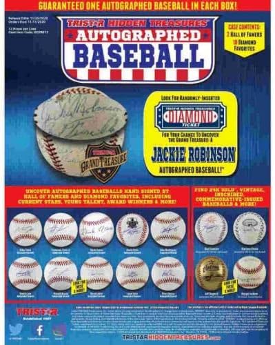 2020 година Тристар скриени богатства Автограмирани бејзбол серија 11 кутии - автограмирани бејзбол