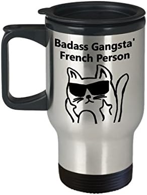 Badass Gangsta 'Француска личност кафе за патување со кафе