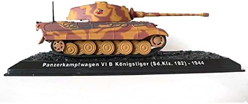 Модел на воен резервоар за легури на легури од Дагџирд Втора германски SD.KFZ.182 Кралот Тигар Тенк Модел 1/72 Скала за симулација