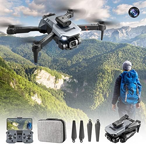Teocary Mini Drone со камера, HD FPV камера далечински управувачки играчки со надморска височина Држете без глава режим 1 Клуч за прилагодување