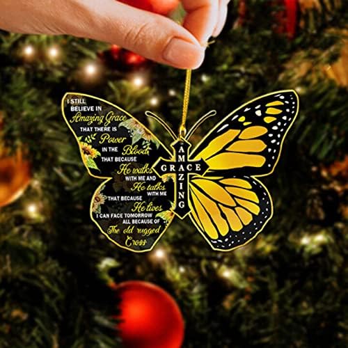 МАЈКЕР Орнаменти Пеперутки Орнаменти Пеперутки Christmasмија Новогодишна Елка Орнаменти Вештачки Холи Венец На Отворено