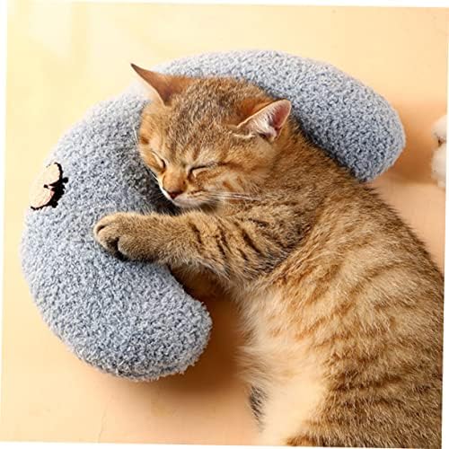 Ipetboom Soft Pillows Soft Pillows 4pcs Small Pillow Cartoon Kitten Neck Pets Pillows Cat for Gift Lovely Sleeping Adorable U-Shaped